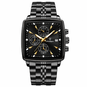 POEDAGAR 866 Luxury Square Business Man Wrist watch