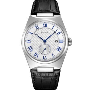 Skemi 9390  Men’s Fashion Business Glass Leather Band Watch