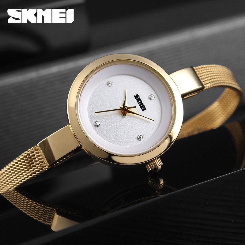 SKMEI 1390 Women's Stainless Steel Band Wristwatch