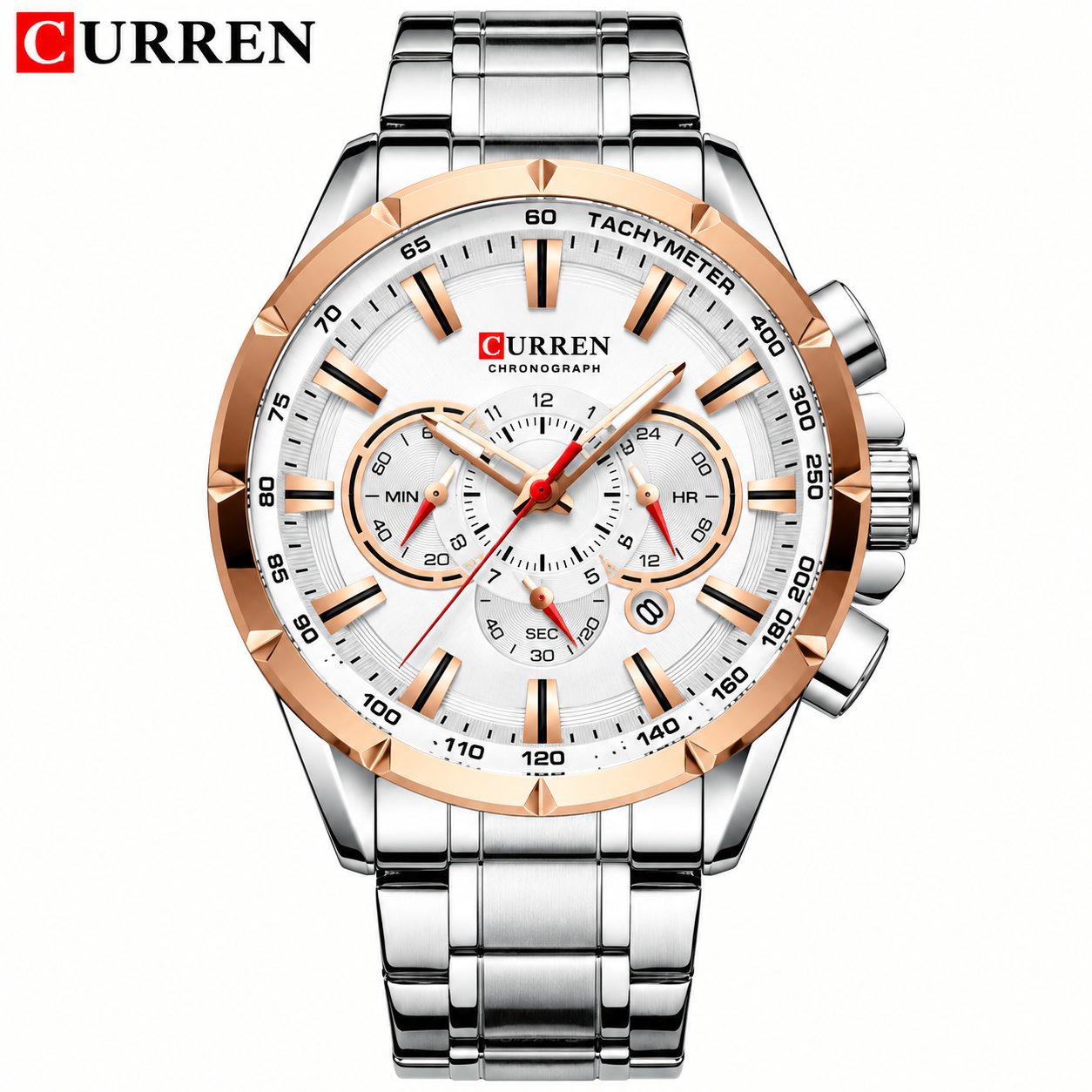 Curren 8363 Chronograph Stainless Steel Men's Watch